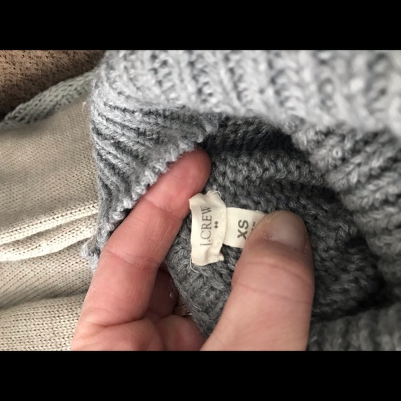J CREW turtle next grey sweater! - Picture 3 of 3